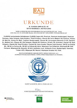 Сертификат Blue Angel